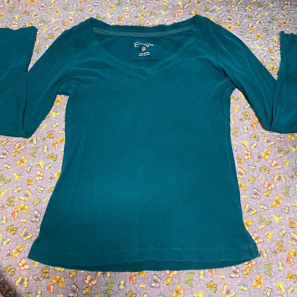Y2K Vintage Energie Henley Top